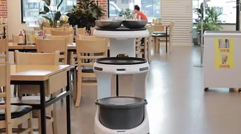 KT AI 서빙로봇 일산 덕이동 팔당냉면 편