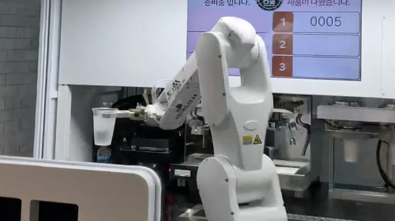 장흥정남진휴게소 24시 로봇카페 기계다방