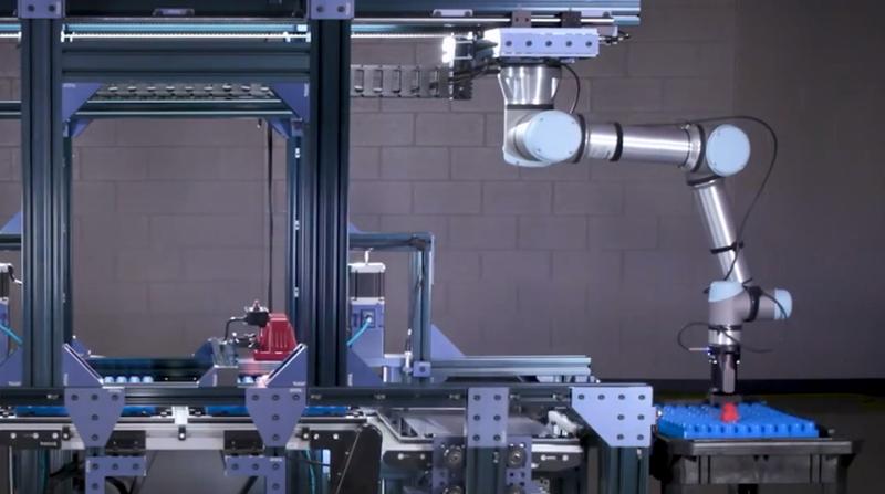 UR5e와 벤션의 레인지 익스텐더를 활용한 모듈형 조립라인