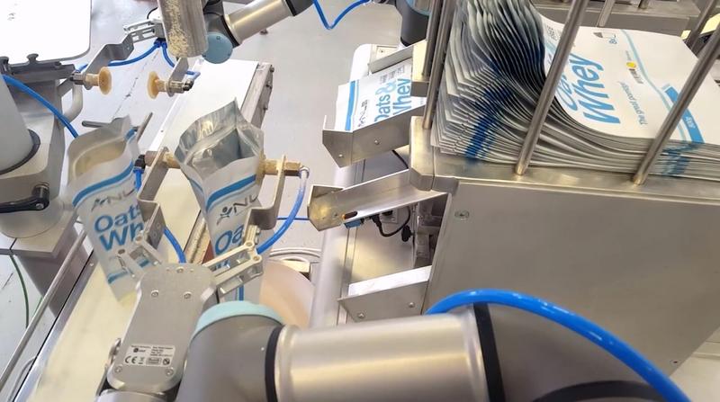 UR3와 RG2 그리퍼를 활용한 파우치 필링