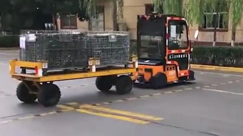 VisionNav VNPA15와 VNQ40를 연계한 실외 물류 이송