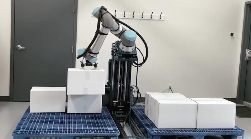 벤션의 레인지 익스텐더와 진공그리퍼를 활용한 팔레타이징 자동화