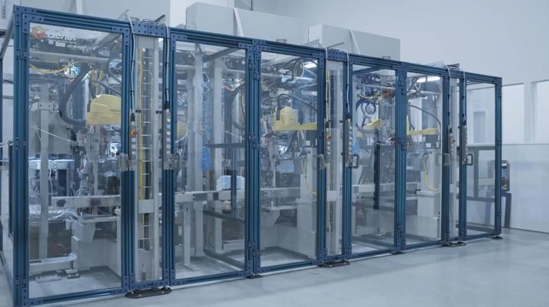 수술용 마스크 생산시스템을 위한 로봇셀 안전칸막이