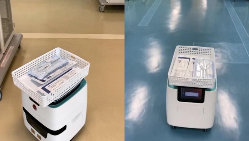 모바일 로봇을 이용한 병원 물품 배송 (포머 FORMER 로봇)