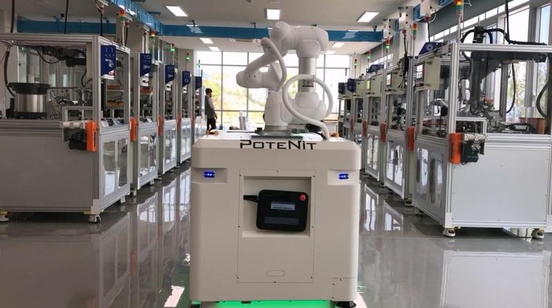 포테닛 모바일 매니퓰레이터 + 5G 연동을 활용한 가공품 이송
